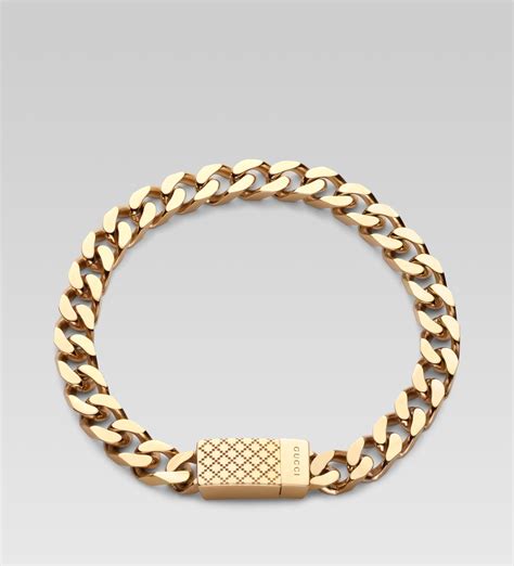 gucci gold bracelet men's